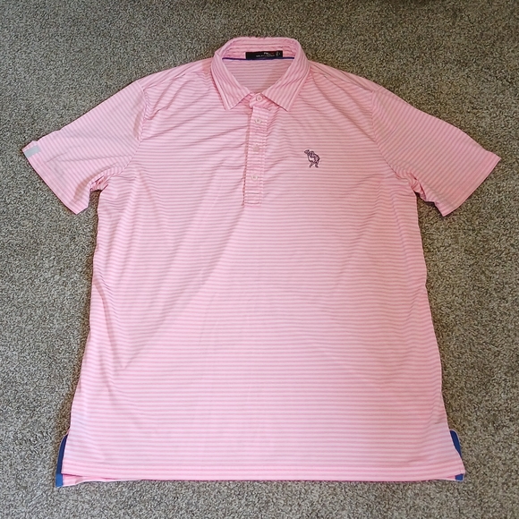 RLX Ralph Lauren Striped Polo Golf Shirt Men's Size Large - Picture 1 of 5